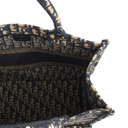 Christian Dior Tote Book Tote - Large in Blue, Fabric — Detail View