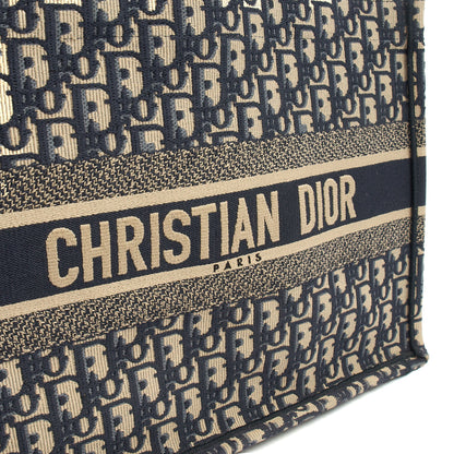 Christian Dior Tote Book Tote - Large in Blue, Fabric — Lifestyle View
