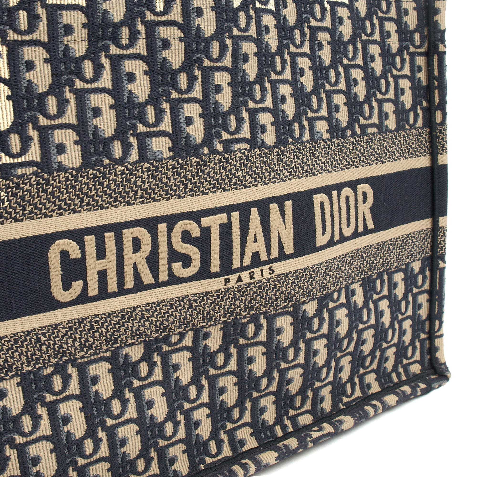 Christian Dior Tote Book Tote - Large in Blue, Fabric — Alternate View 12