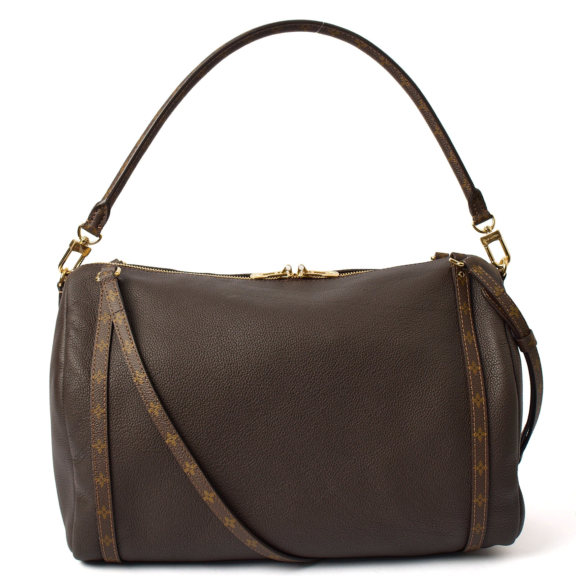 Louis Vuitton Tote Express MM in Brown, Leather — Top View