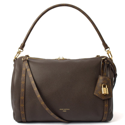 Louis Vuitton Tote Express MM in Brown, Leather — Front View