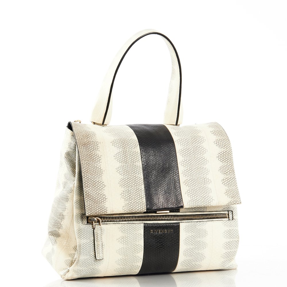 Givenchy Tote Pandora - Medium in Storm Gray, Exotic Effect Leather — Alternate View 8