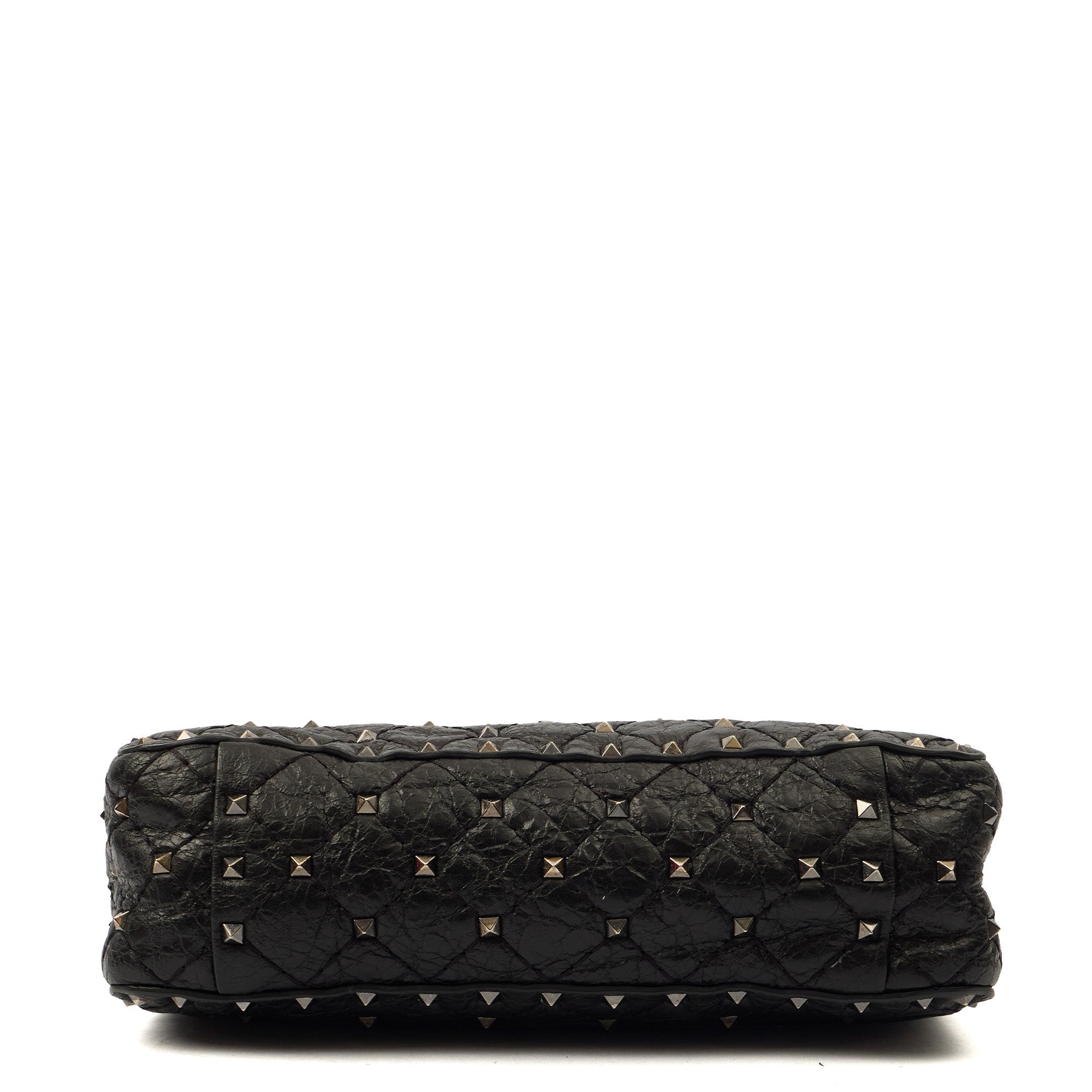 Valentino Shoulder Bag Rockstud Spike Medium in Black, Calfskin — Alternate View 16