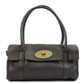 Mulberry Shoulder Bag Bayswater East West in Ebony, Leather — Front View