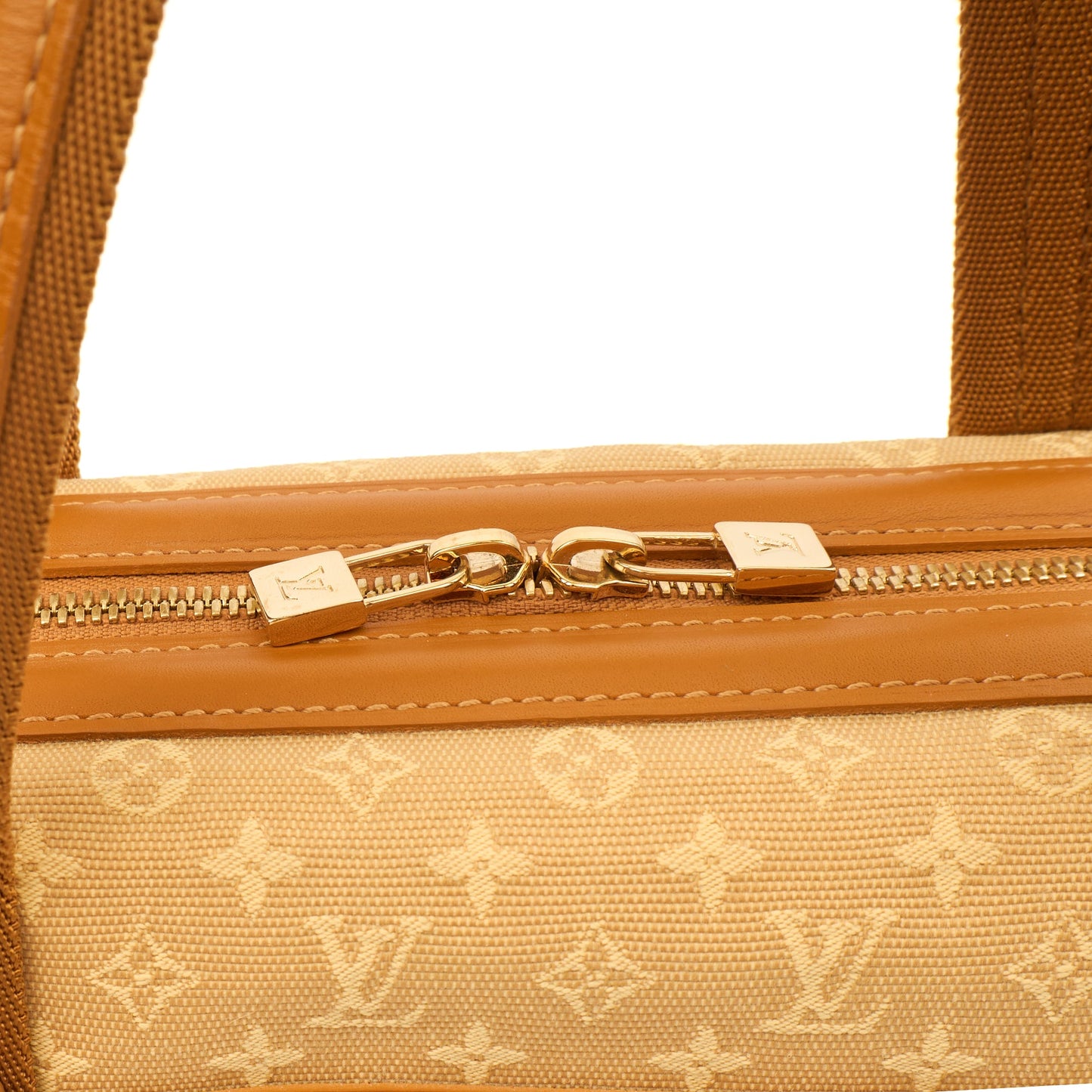 Louis Vuitton Top Handle Josephine PM in Mini Lin Beige, Leather — Alternate View 8