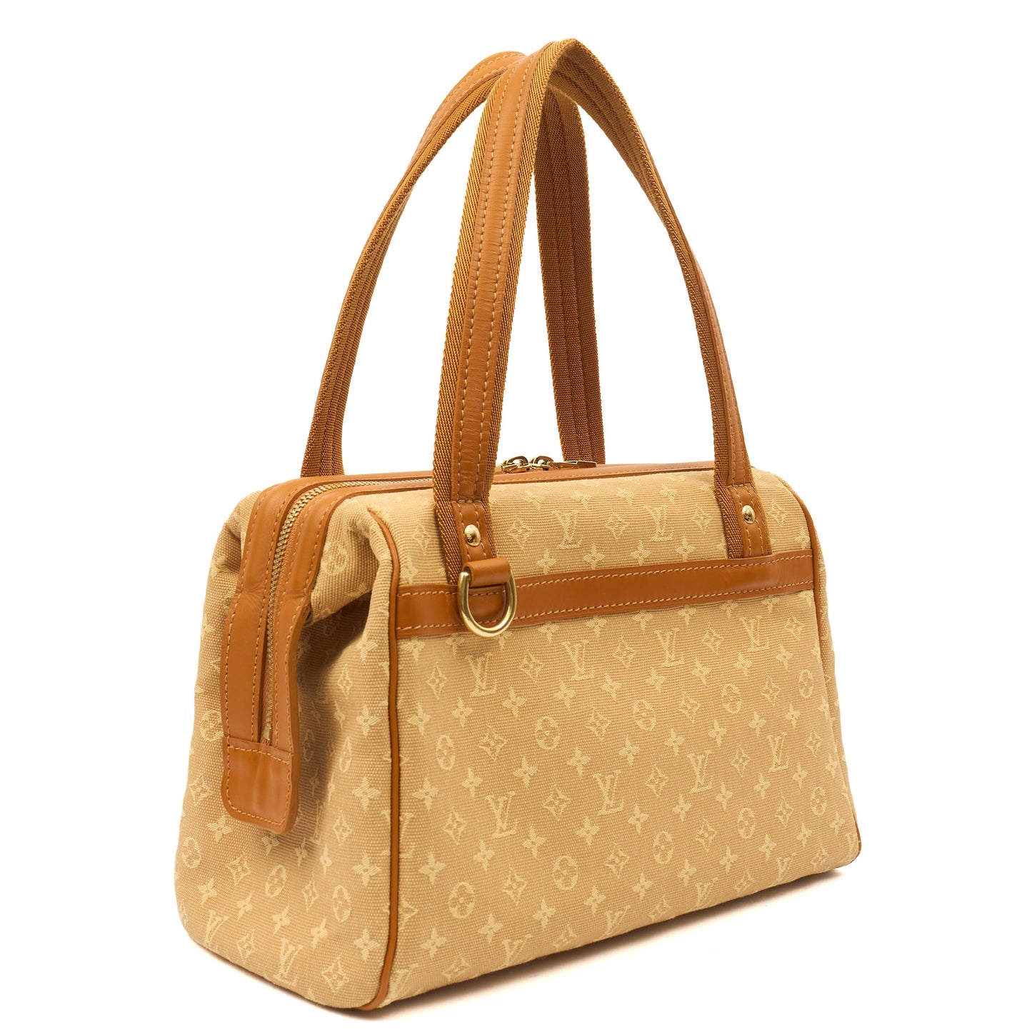 Louis Vuitton Top Handle Josephine PM in Mini Lin Beige, Leather — Alternate View 9