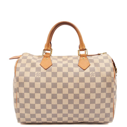 Louis Vuitton Tote Speedy 30 in Damier Azur, Canvas — Front View