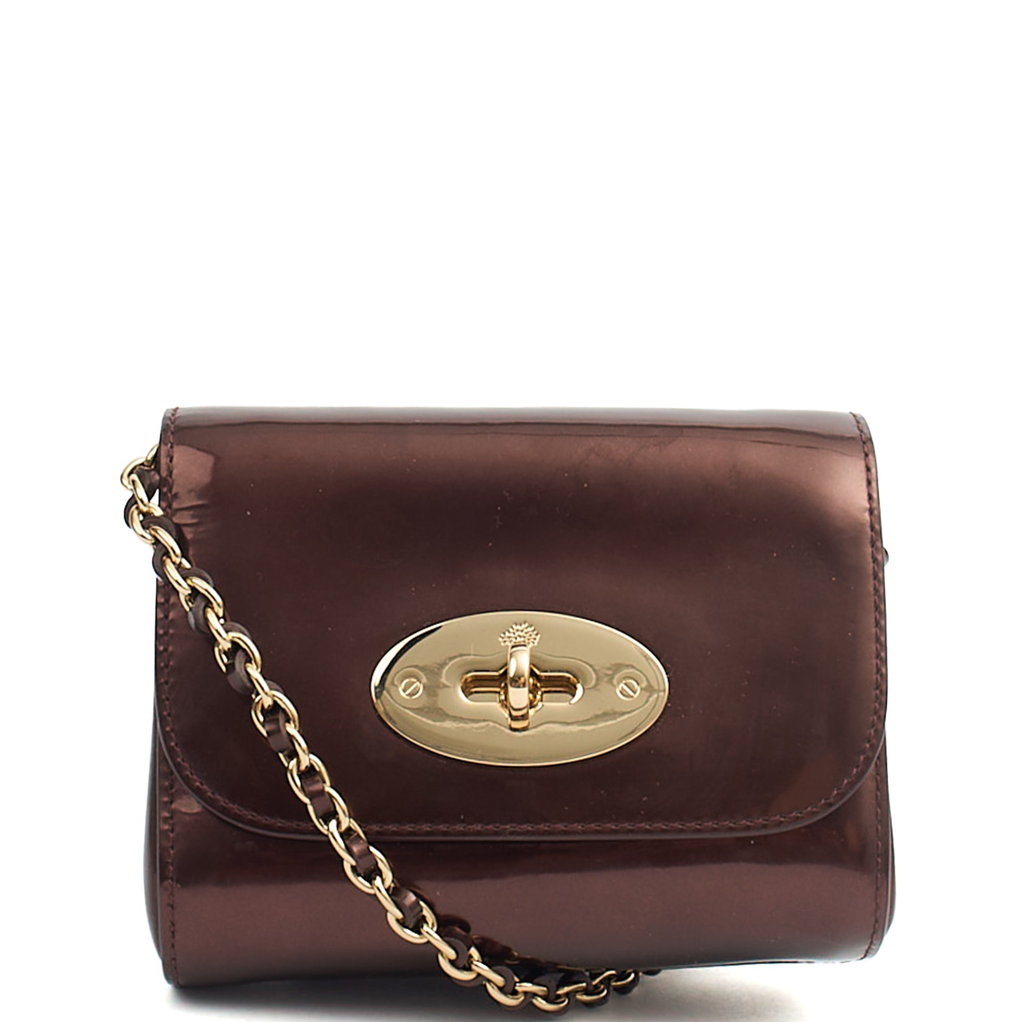 Mulberry Cross Body Lily - Mini  in Purple, Patent Leather — Alternate View 7