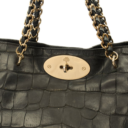 Mulberry Shoulder Bag Cecily Tote in Black, Leather — Lifestyle View
