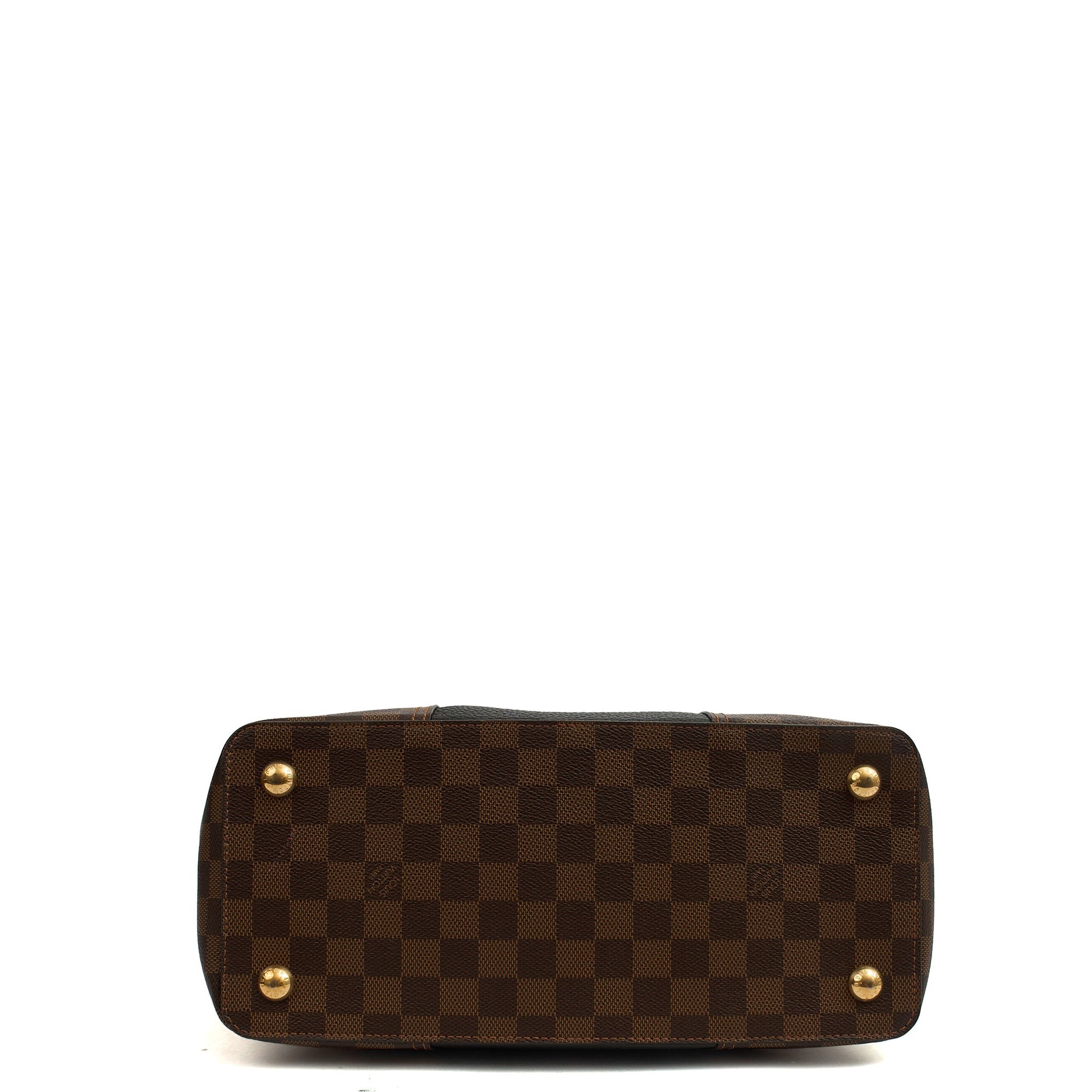 Louis Vuitton Tote Jersey in Damier Ebene, Canvas — Detail View