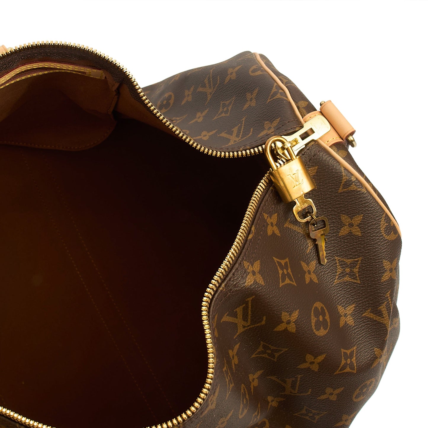 Louis Vuitton Soft Sided Keepall 55 Bandouliere in Monogram, Canvas — Alternate View 14