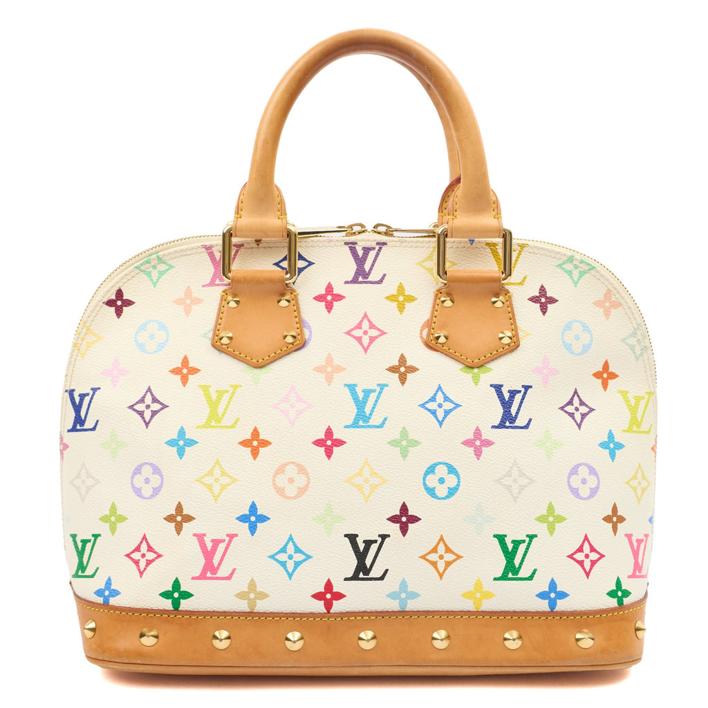 Louis Vuitton Top Handle Alma MM in Multicolor Monogram, Canvas — Top View
