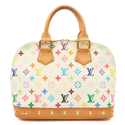Louis Vuitton Top Handle Alma MM in Multicolor Monogram, Canvas — Top View