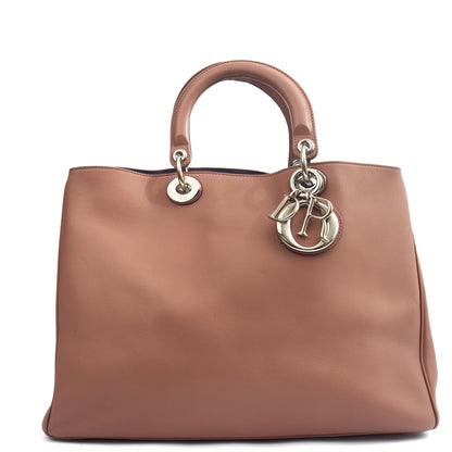 Christian Dior Tote Diorissimo - Medium in Pink, Leather — Front View