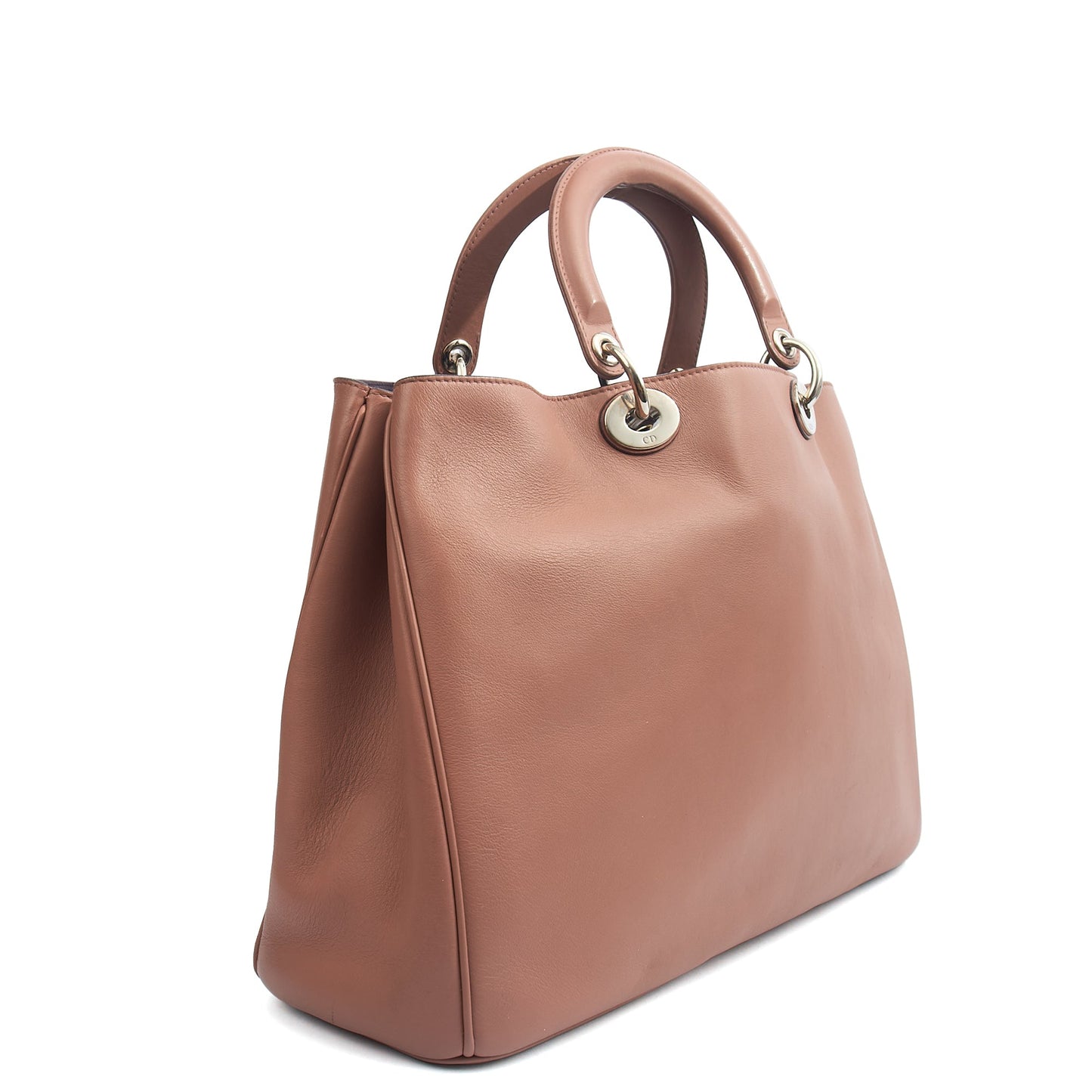 Christian Dior Tote Diorissimo - Medium in Pink, Leather — Side View