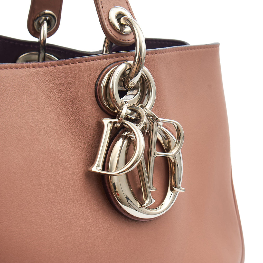 Christian Dior Tote Diorissimo - Medium in Pink, Leather — Lifestyle View