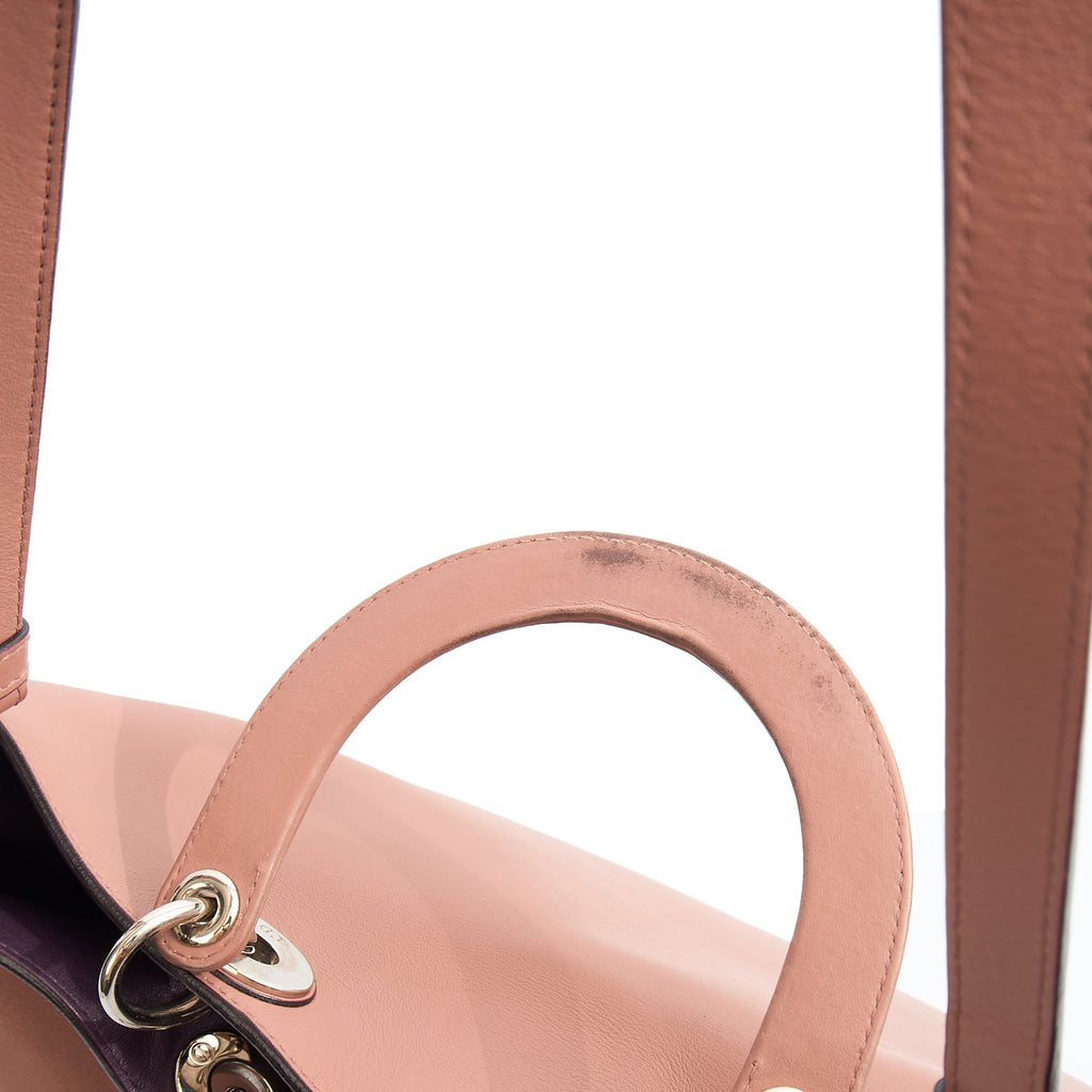 Christian Dior Tote Diorissimo - Medium in Pink, Leather — Detail View