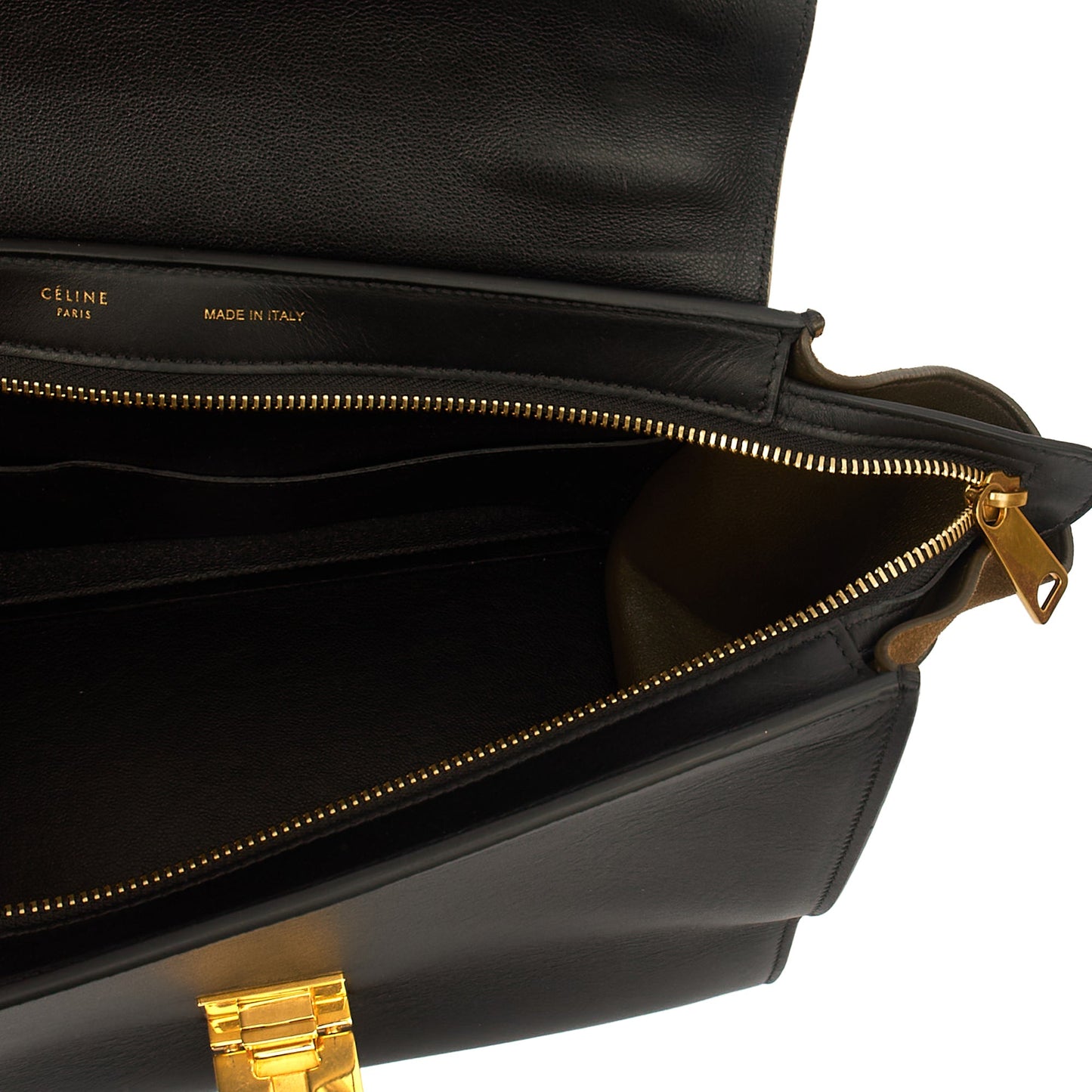 Celine Cross Body Trapeze - Medium in Neutral, Leather — Alternate View 7