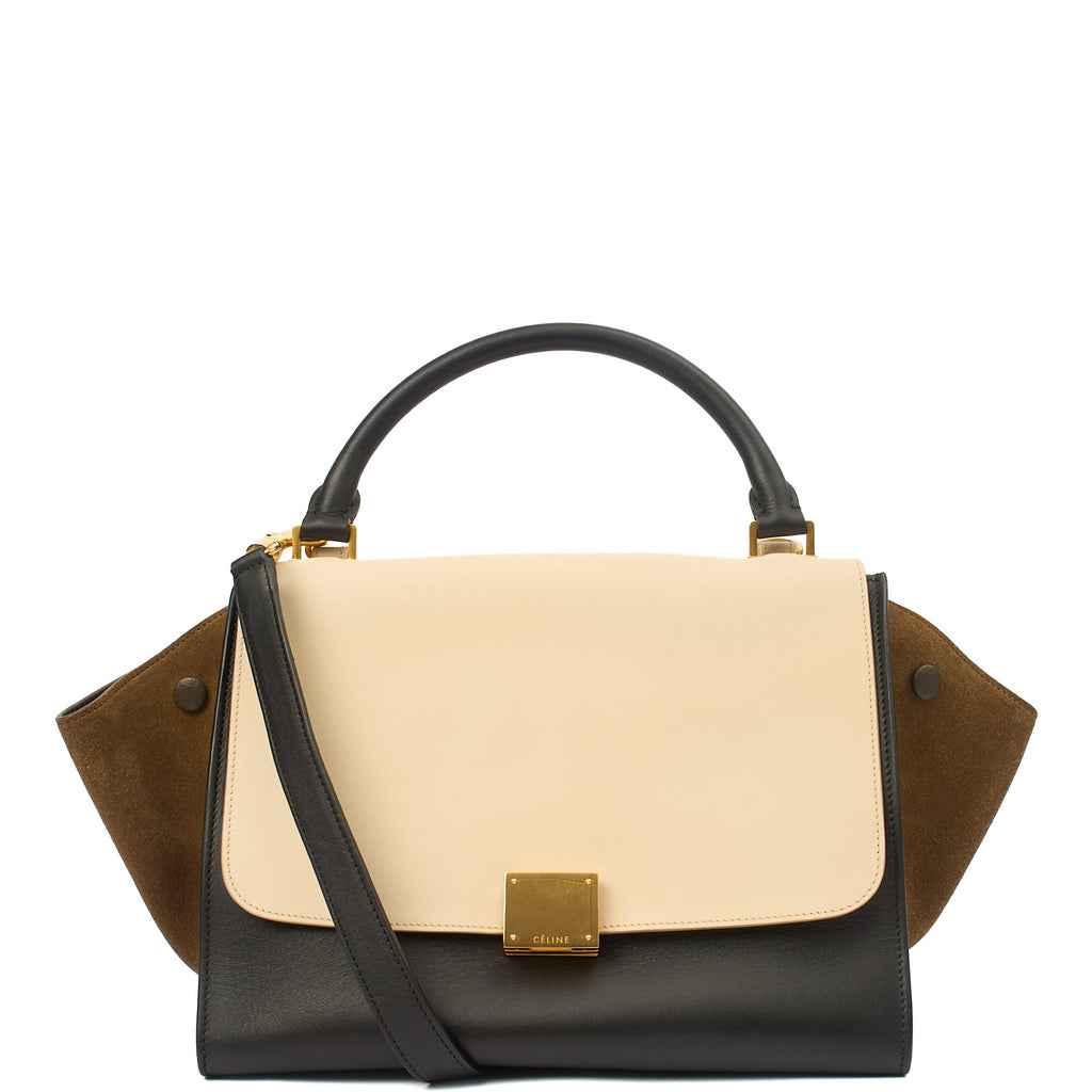 Celine Cross Body Trapeze - Medium in Neutral, Leather — Alternate View 8