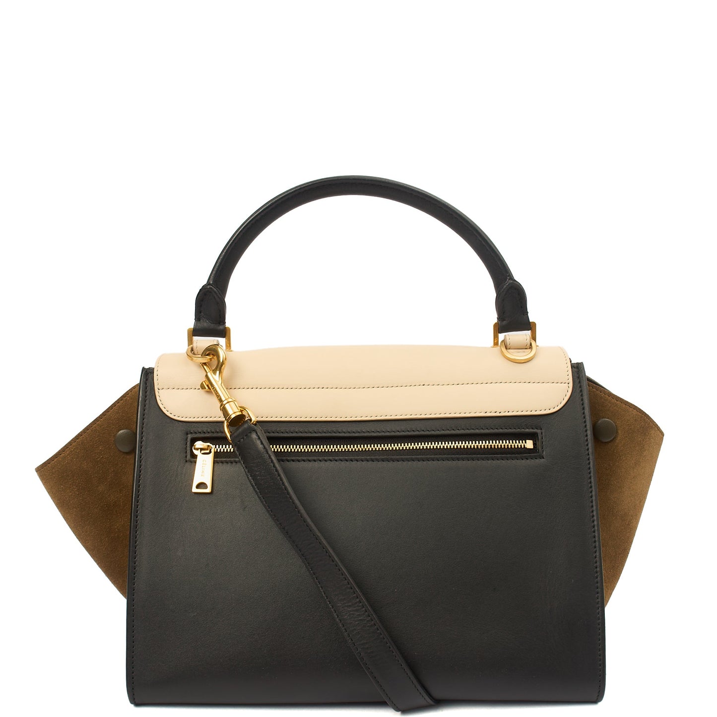 Celine Cross Body Trapeze - Medium in Neutral, Leather — Alternate View 10