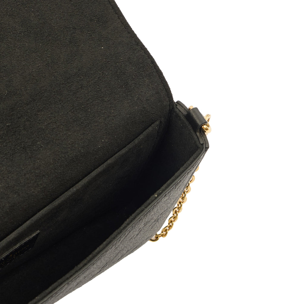 Louis Vuitton Cross Body Felicie Pochette in Black, Calfskin Leather — Alternate View 16