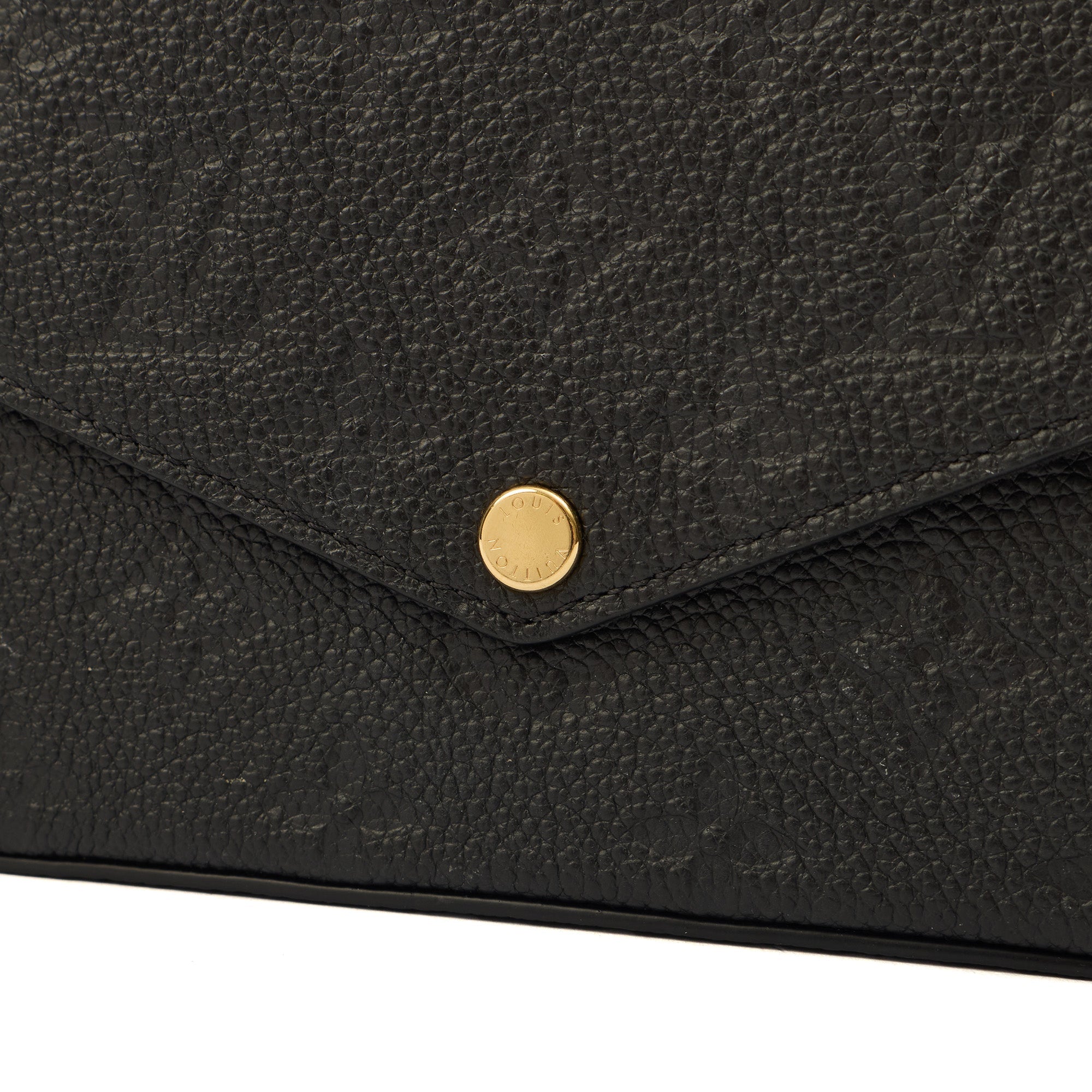 Louis Vuitton Cross Body Felicie Pochette in Black, Calfskin Leather — Alternate View 13