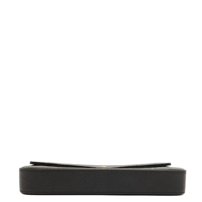 Louis Vuitton Cross Body Felicie Pochette in Black, Calfskin Leather — Alternate View 12