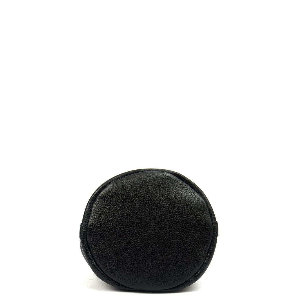 Marc Jacobs Bucket Bag The Leather Bucket Bag in Black, Leather — Top View