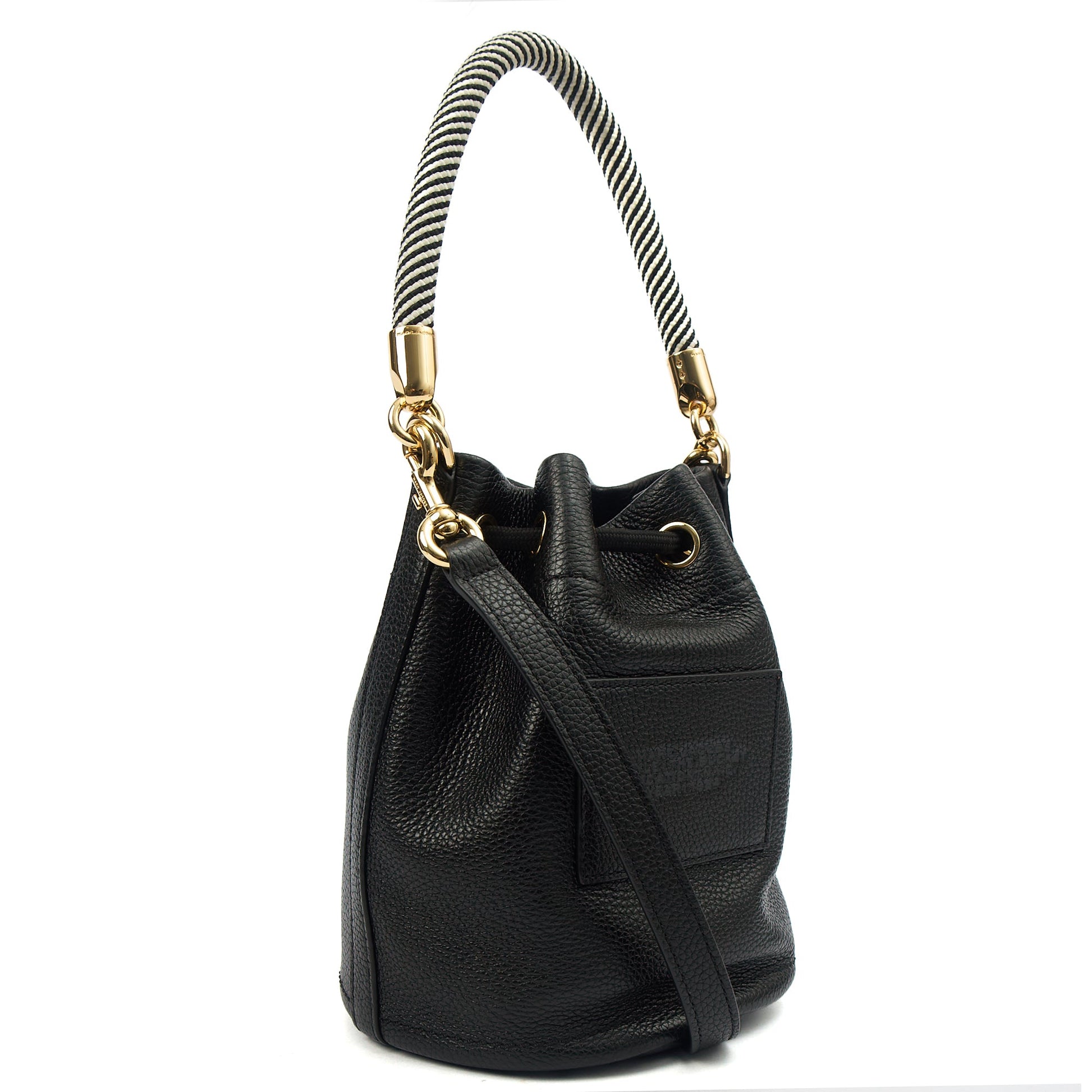 Marc Jacobs Bucket Bag The Leather Bucket Bag in Black, Leather — Side View