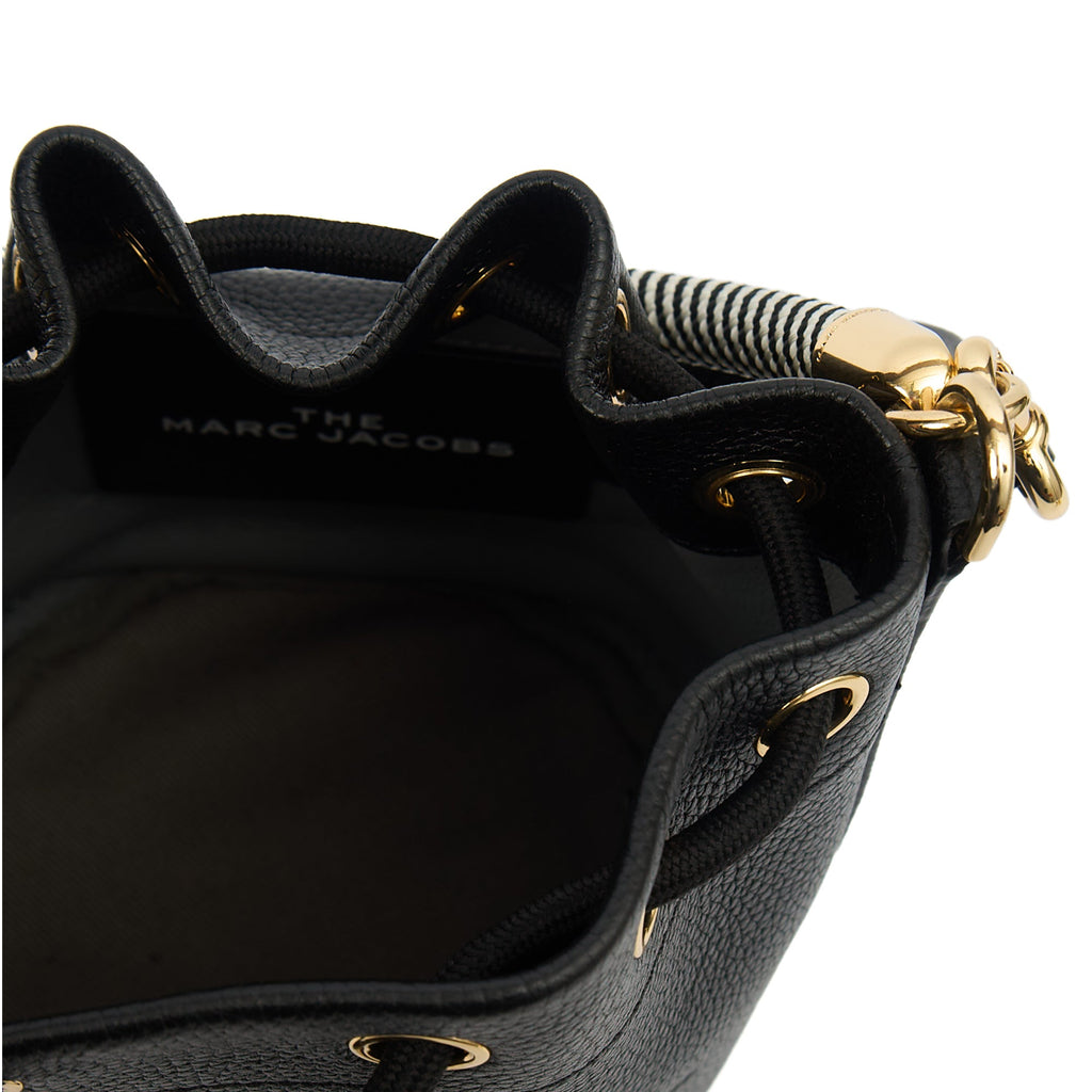 Marc Jacobs Bucket Bag The Leather Bucket Bag in Black, Leather — Detail View