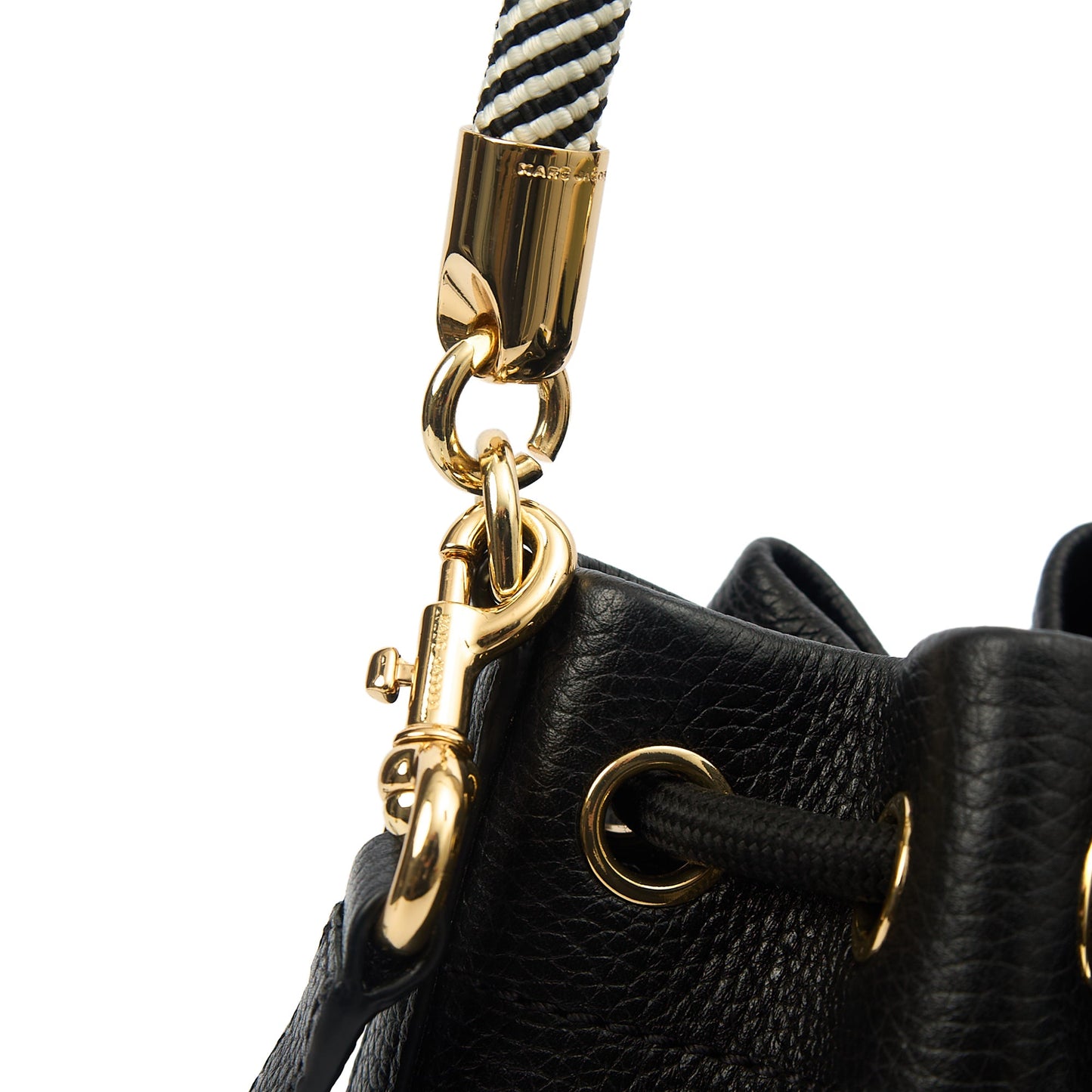 Marc Jacobs Bucket Bag The Leather Bucket Bag in Black, Leather — Lifestyle View