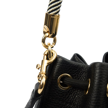 Marc Jacobs Bucket Bag The Leather Bucket Bag in Black, Leather — Lifestyle View