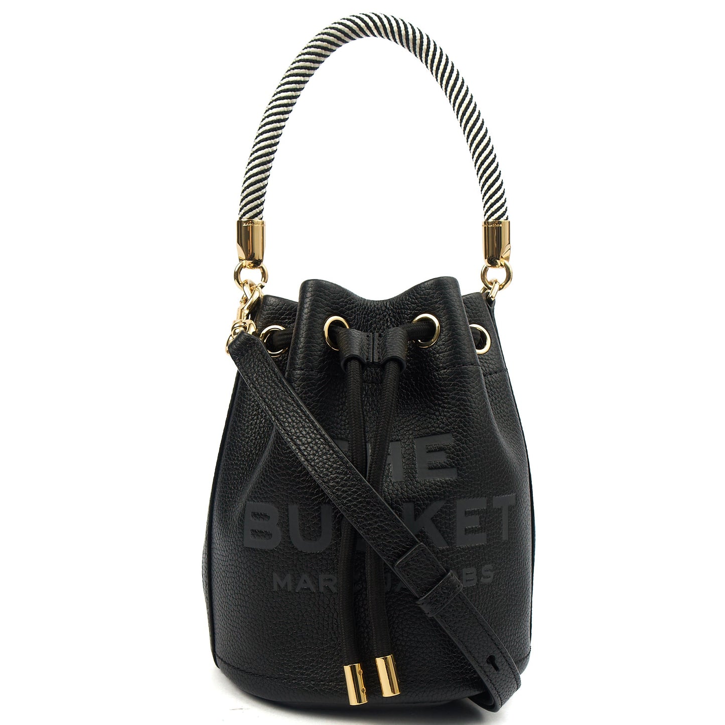 Marc Jacobs Bucket Bag The Leather Bucket Bag in Black, Leather — Front View