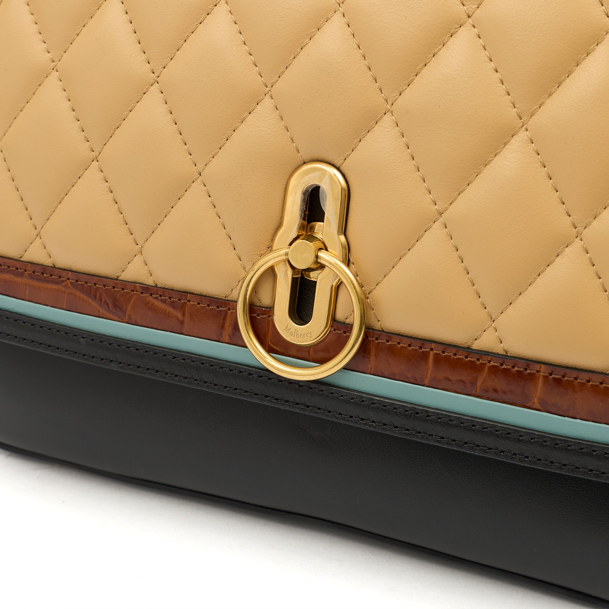 Mulberry Satchel Amberley Satchel in Blue, Leather — Lifestyle View
