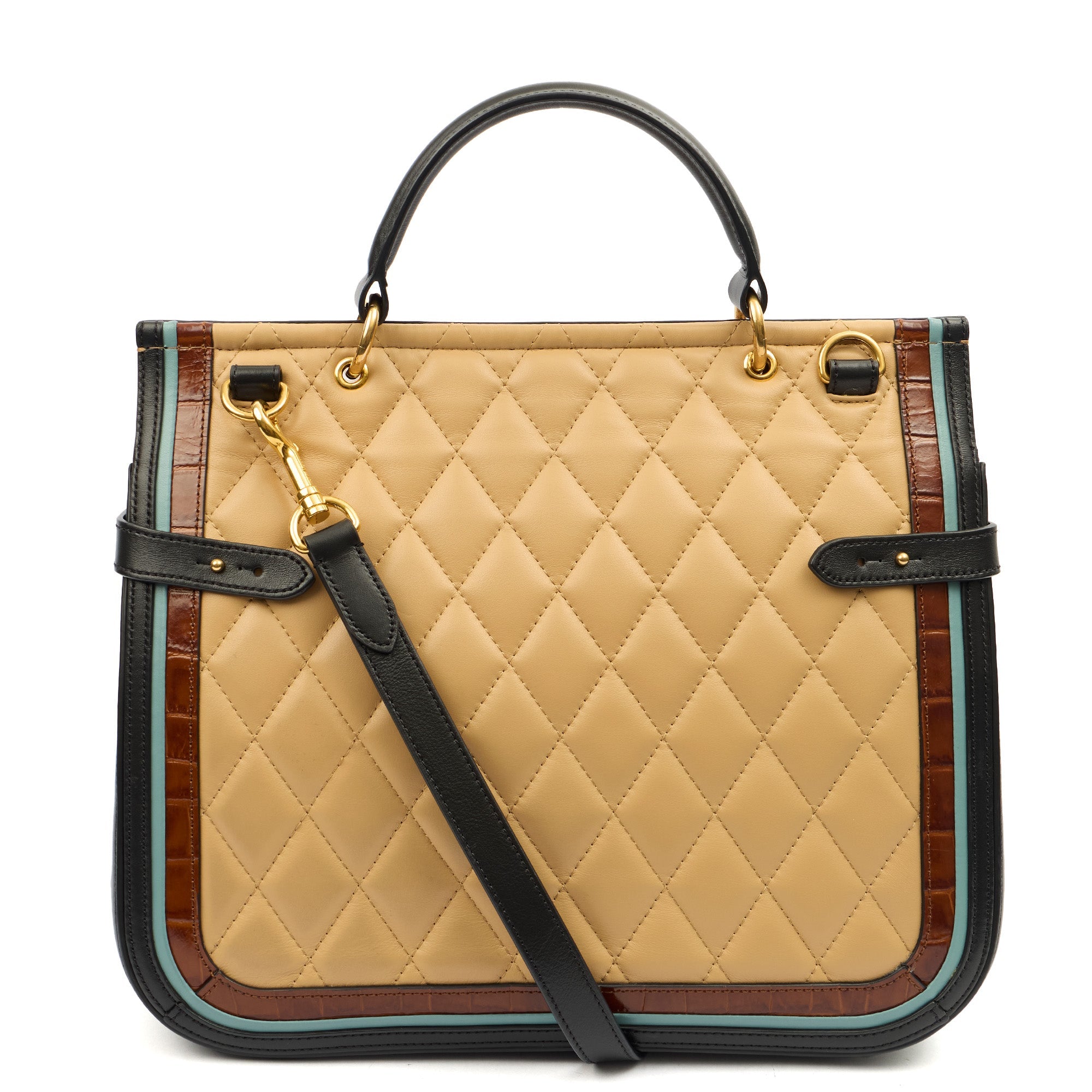 Mulberry Satchel Amberley Satchel in Blue, Leather — Back View