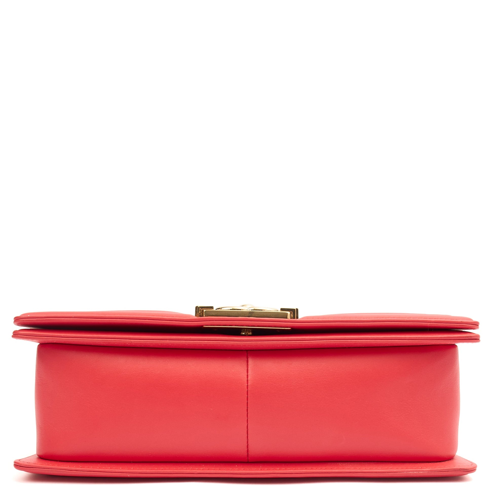 Chanel Shoulder Bag Boy - Medium in Pink, Calfskin Leather — Alternate View 15