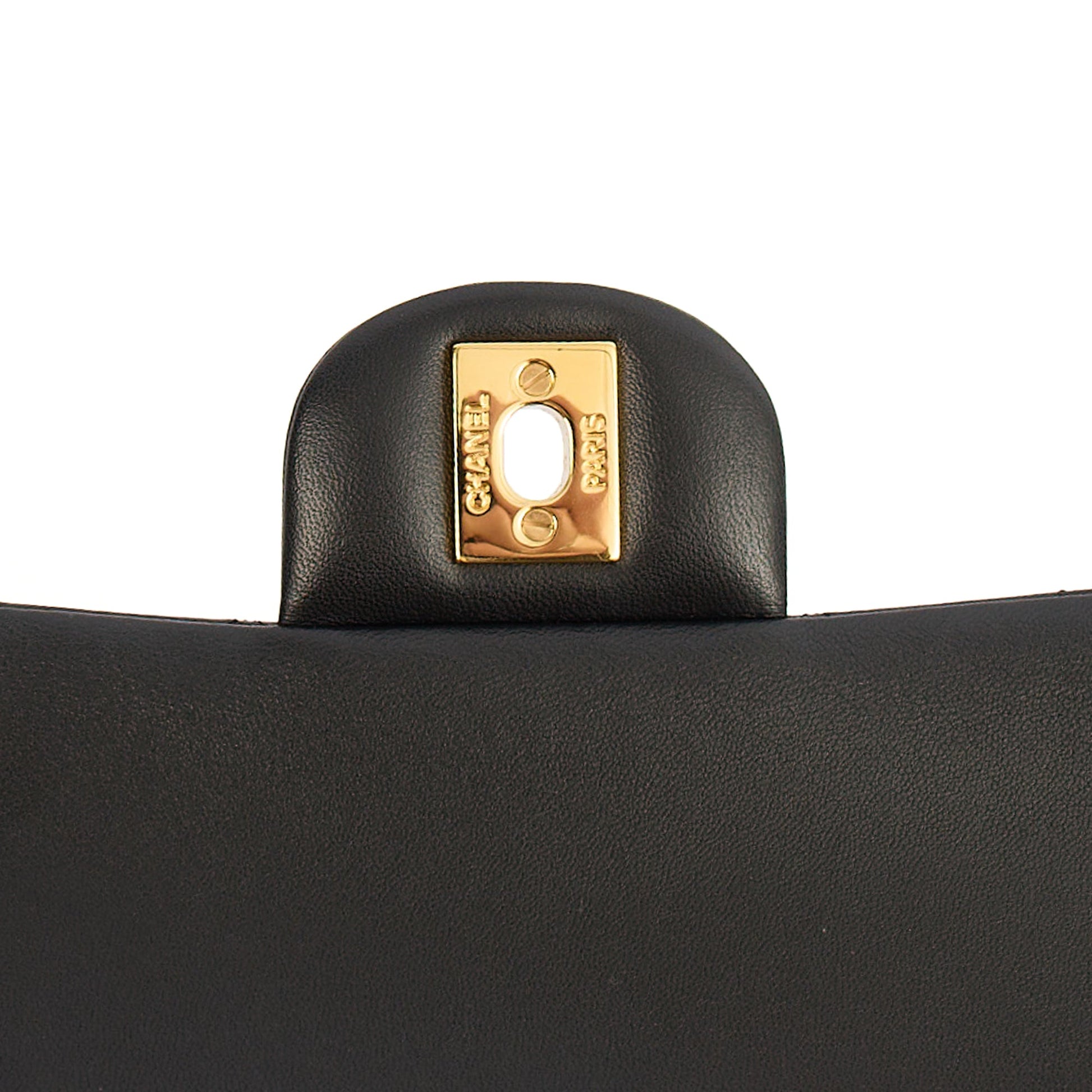 Chanel Classic Double Flap - Medium in Black, Lambskin Leather — Alternate View 10
