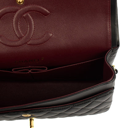 Chanel Classic Double Flap - Medium in Black, Lambskin Leather — Alternate View 24