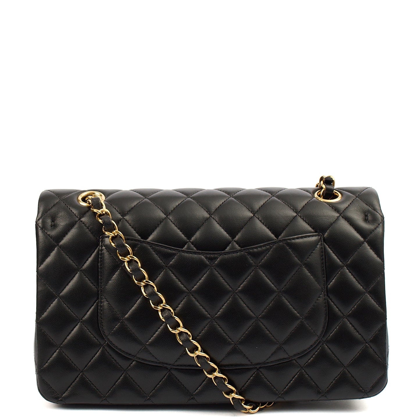 Chanel Classic Double Flap - Medium in Black, Lambskin Leather — Alternate View 16