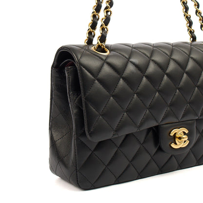 Chanel Classic Double Flap - Medium in Black, Lambskin Leather — Alternate View 7