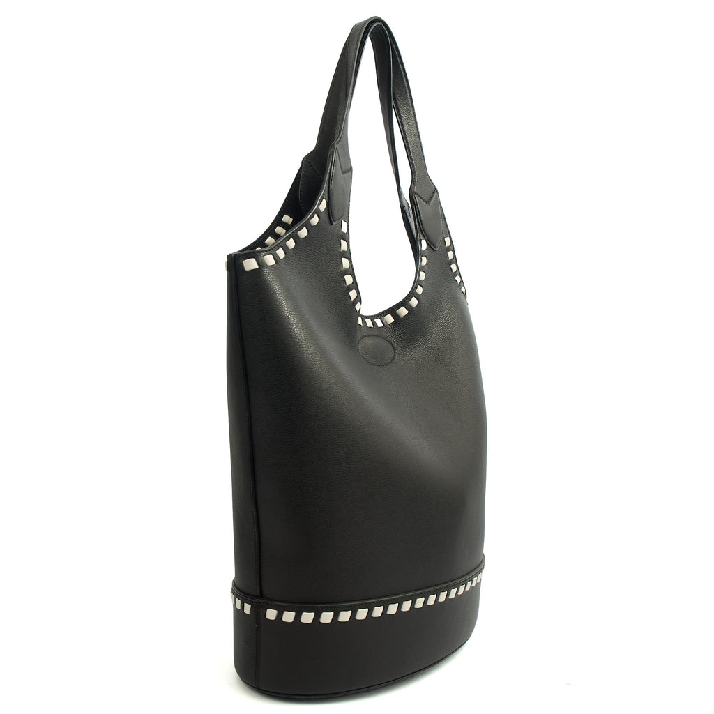 Mulberry Tote Lily - Tote  in Black, Leather — Side View