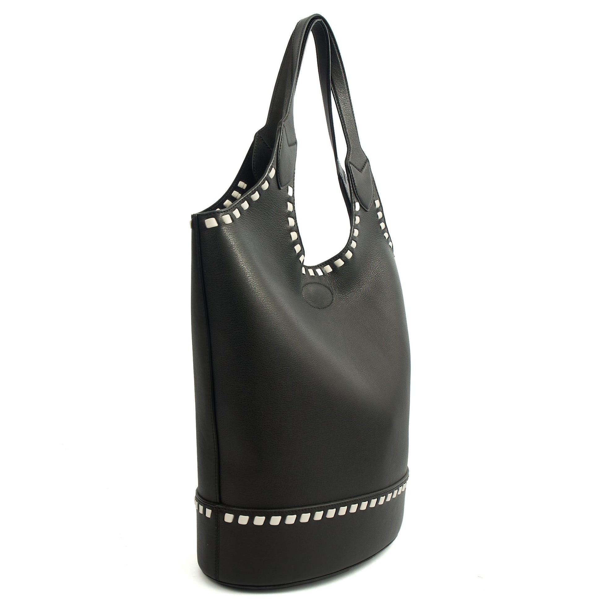 Mulberry Tote Lily - Tote  in Black, Leather — Side View