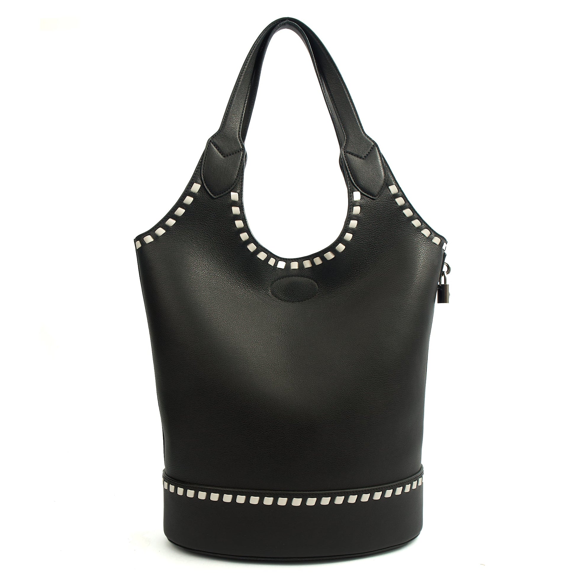 Mulberry Tote Lily - Tote  in Black, Leather — Back View