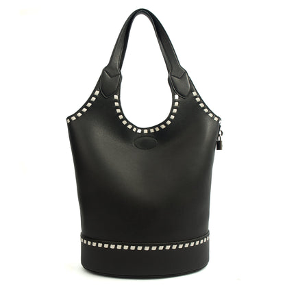 Mulberry Tote Lily - Tote  in Black, Leather — Back View