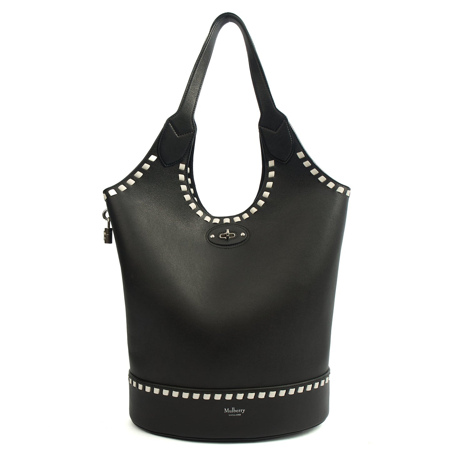 Mulberry Tote Lily - Tote  in Black, Leather — Front View