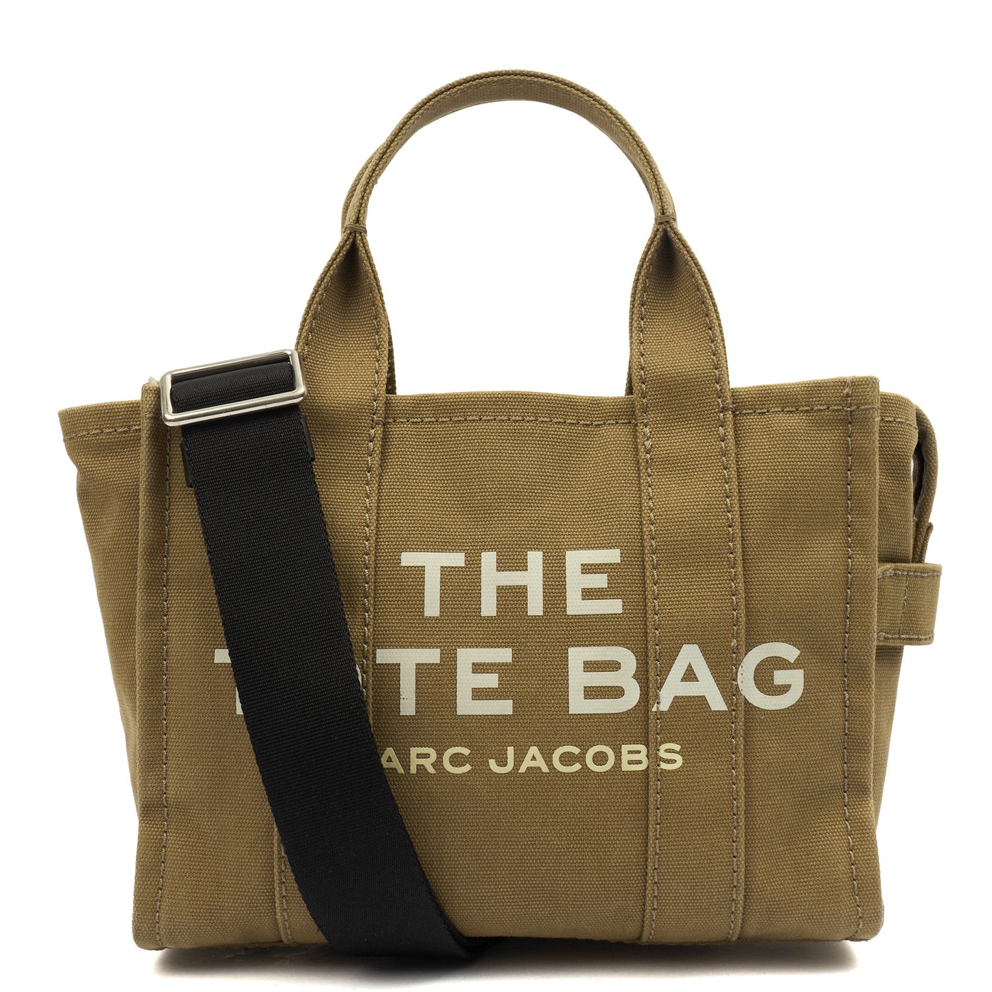 Marc Jacobs Tote The Tote Bag Nano in slate green, Fabric — Front View