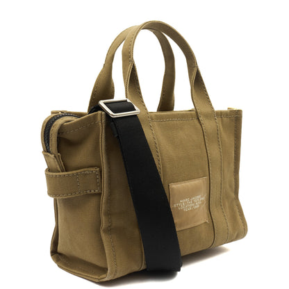 Marc Jacobs Tote The Tote Bag Nano in slate green, Fabric — Back View