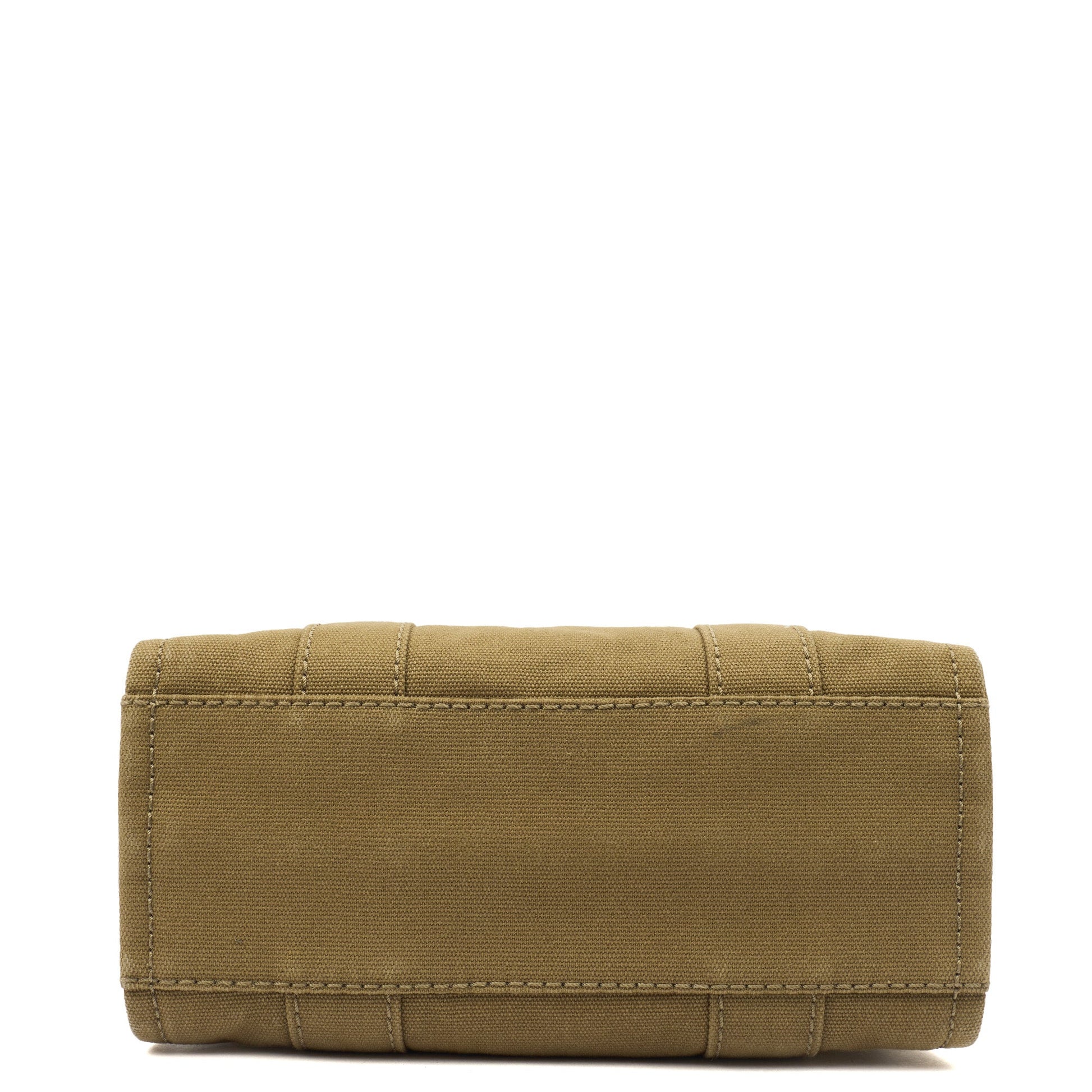 Marc Jacobs Tote The Tote Bag Nano in slate green, Fabric — Detail View