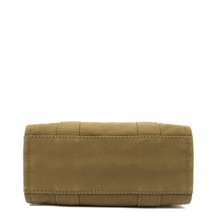 Marc Jacobs Tote The Tote Bag Nano in slate green, Fabric — Detail View
