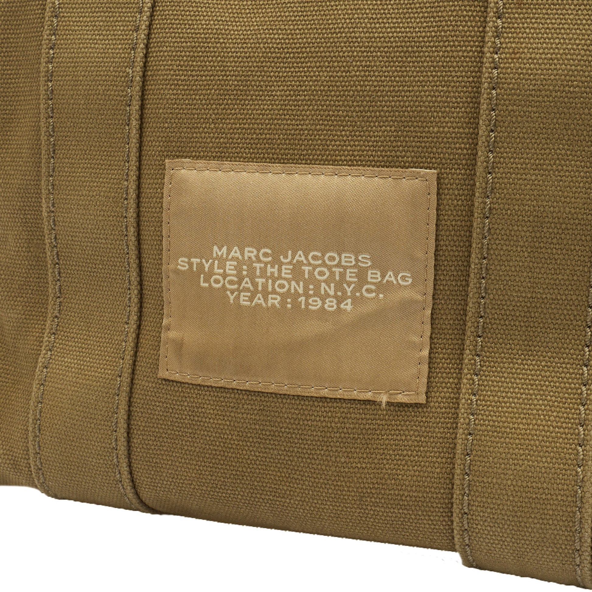 Marc Jacobs Tote The Tote Bag Nano in slate green, Fabric — Lifestyle View